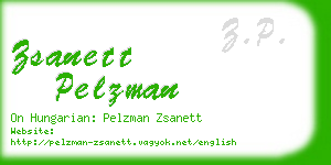 zsanett pelzman business card